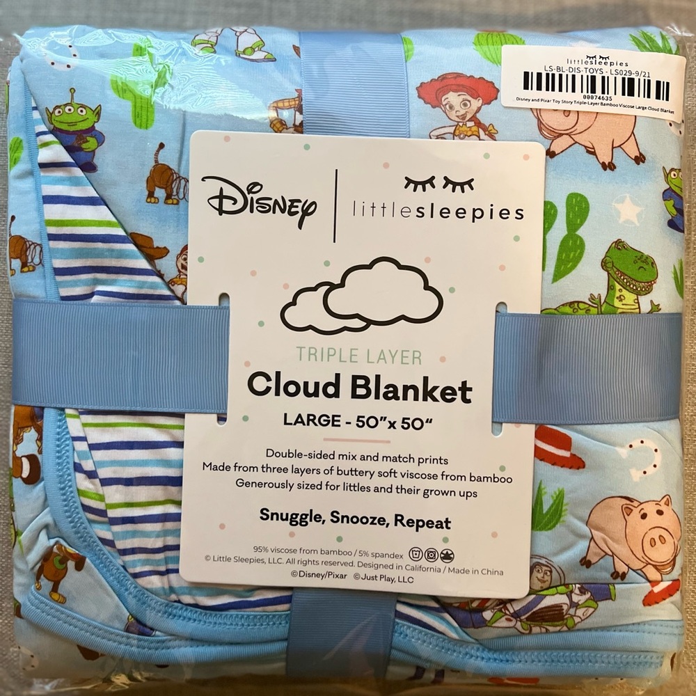 Little Sleepies Disney Toy story cloud blanket